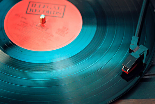 Someone enjoying their personalized vinyl record